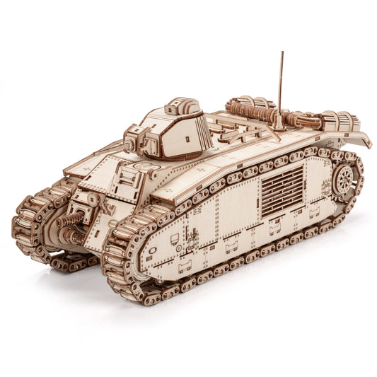 Drewniane Puzzle Model 3D - Char B1