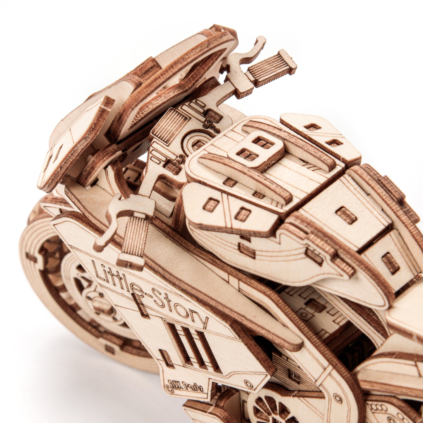 Drewniane Puzzle Model 3D - Motocykl Grand Prix