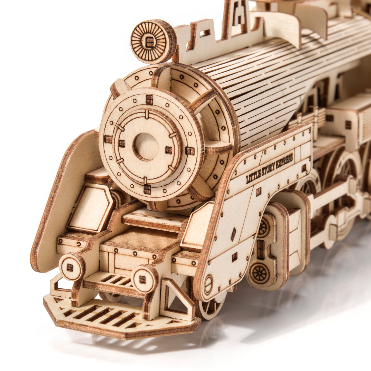 Drewniane Puzzle 3D – Lokomotywa parowa