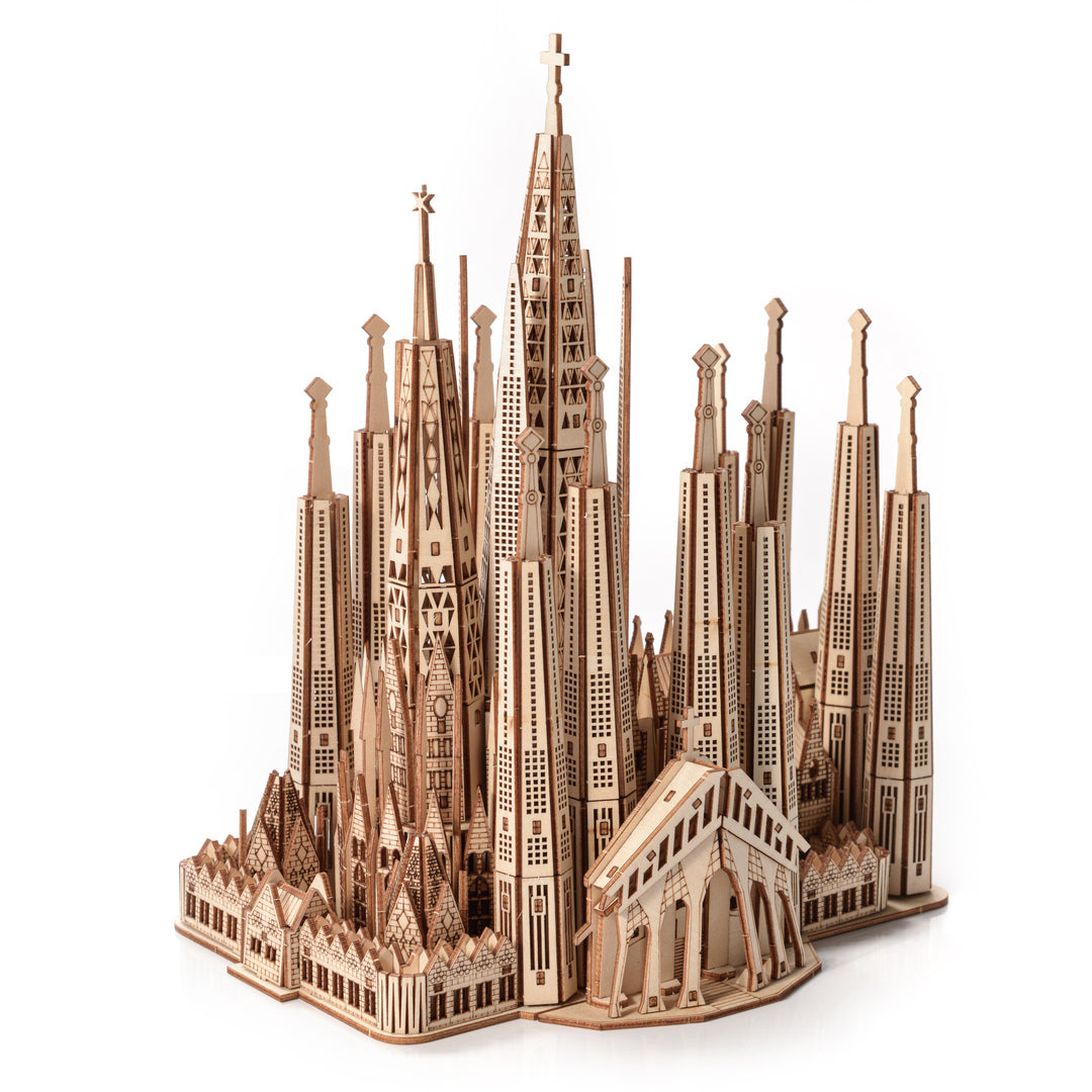 Drewniane puzzle Model 3D - Sagrada Familia