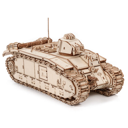 Drewniane Puzzle Model 3D - Char B1