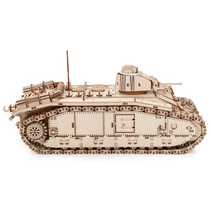 Drewniane Puzzle Model 3D - Char B1