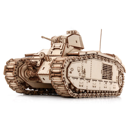 Drewniane Puzzle Model 3D - Char B1