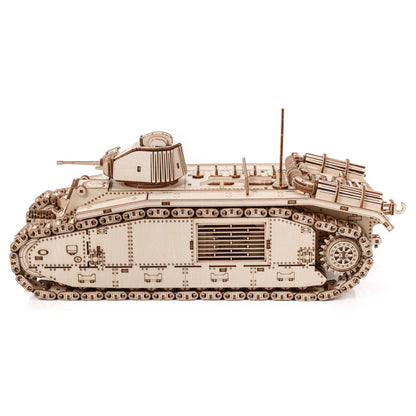Drewniane Puzzle Model 3D - Char B1