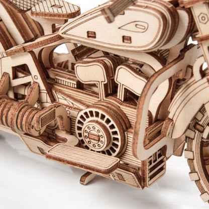 Drewniane Puzzle Model 3D - Motor Comanche