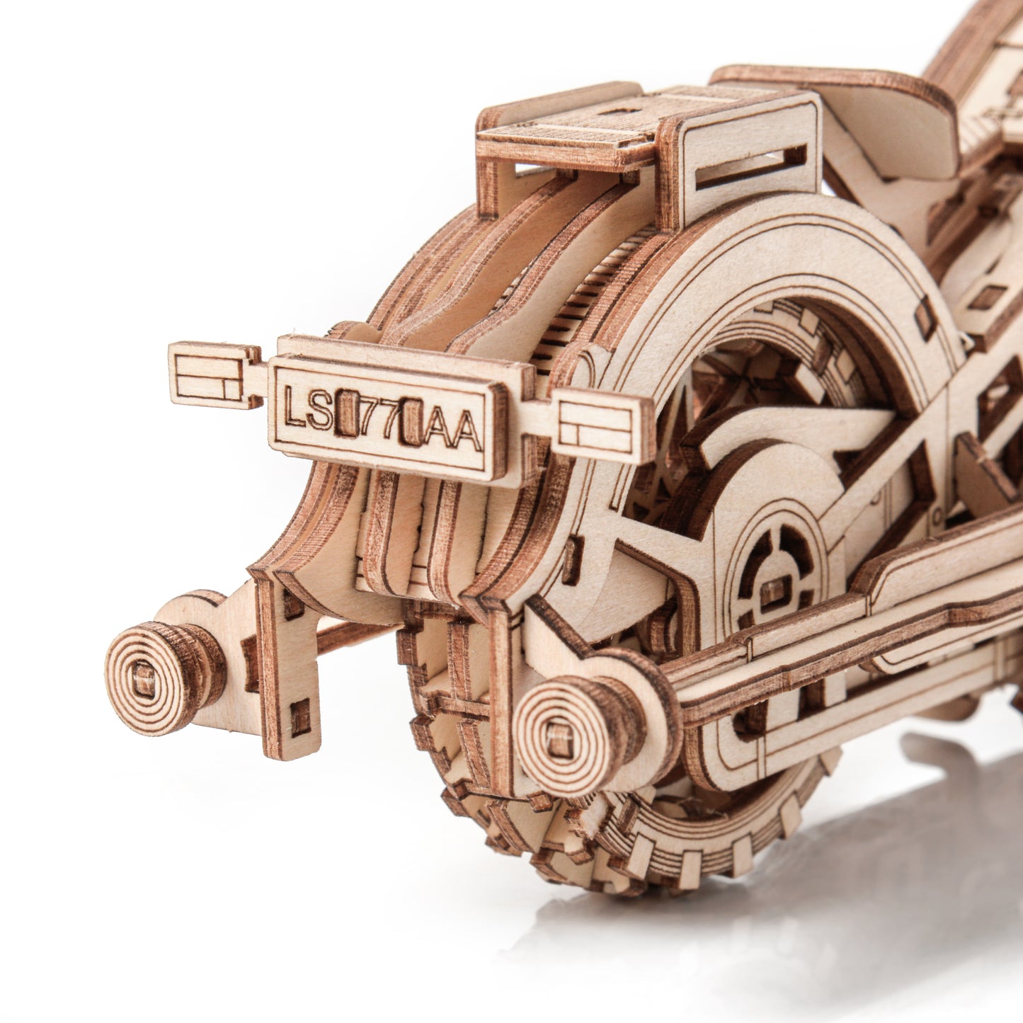 Drewniane Puzzle Model 3D - Motor Comanche