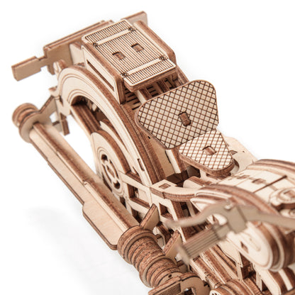 Drewniane Puzzle Model 3D - Motor Comanche