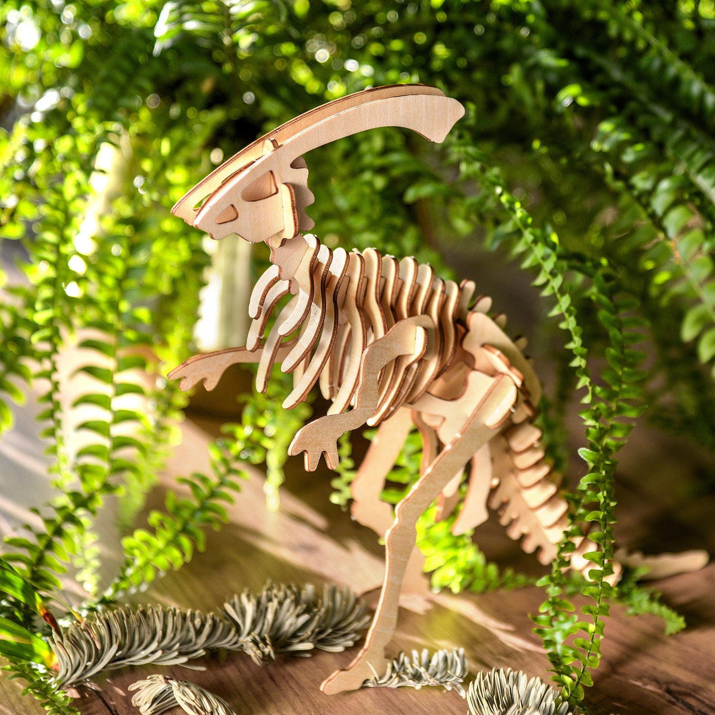 Drewniana układanka 3D – Dinozaur Parasaurolophus