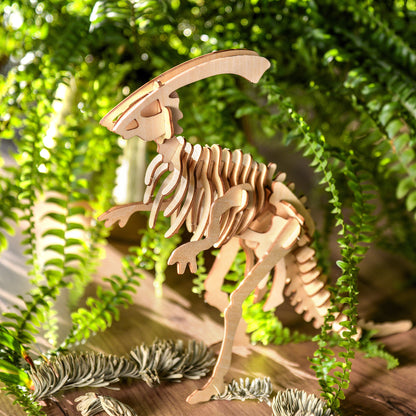 Drewniana układanka 3D – Dinozaur Parasaurolophus