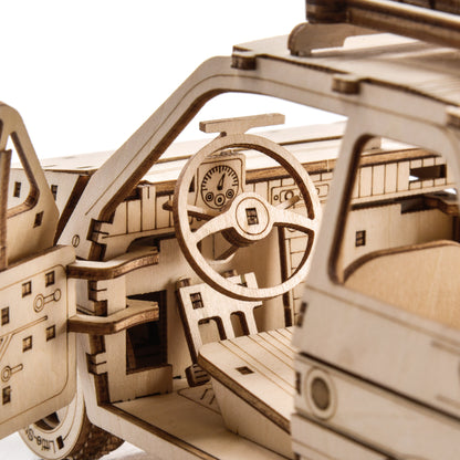 Drewniany model samochodu 3D – Fiat 126P