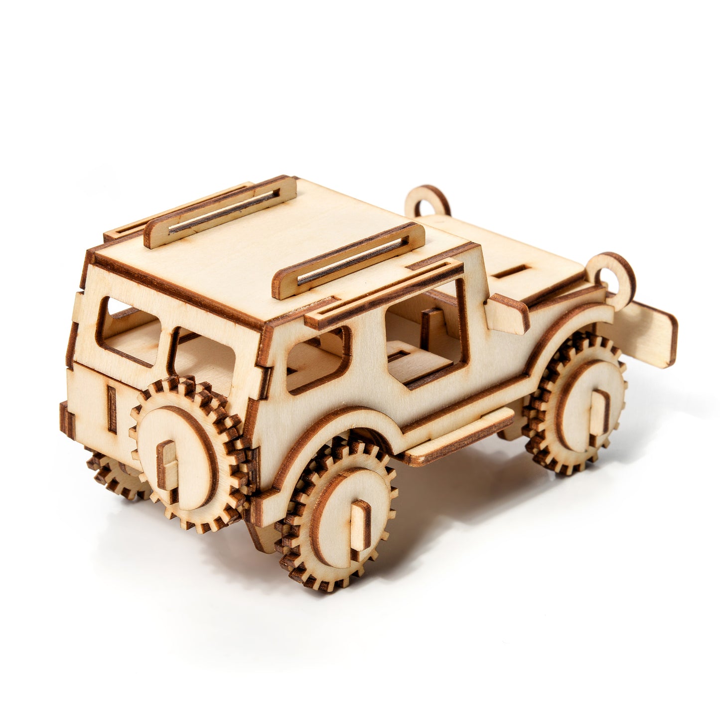 Mała historia Drewniany model 3D Puzzle - Jeep