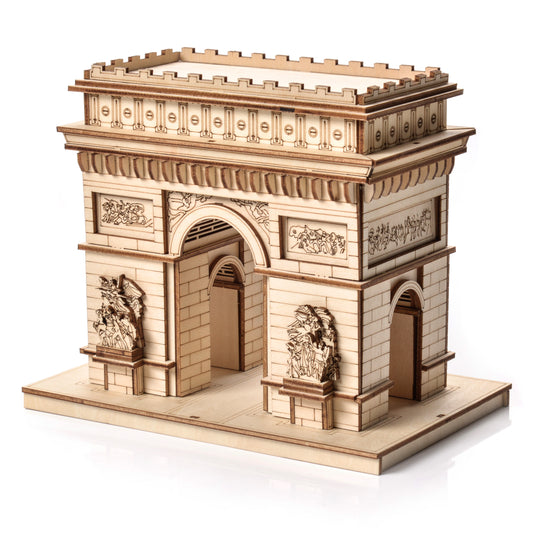 Drewniane puzzle Model 3D - Łuk Triumfalny