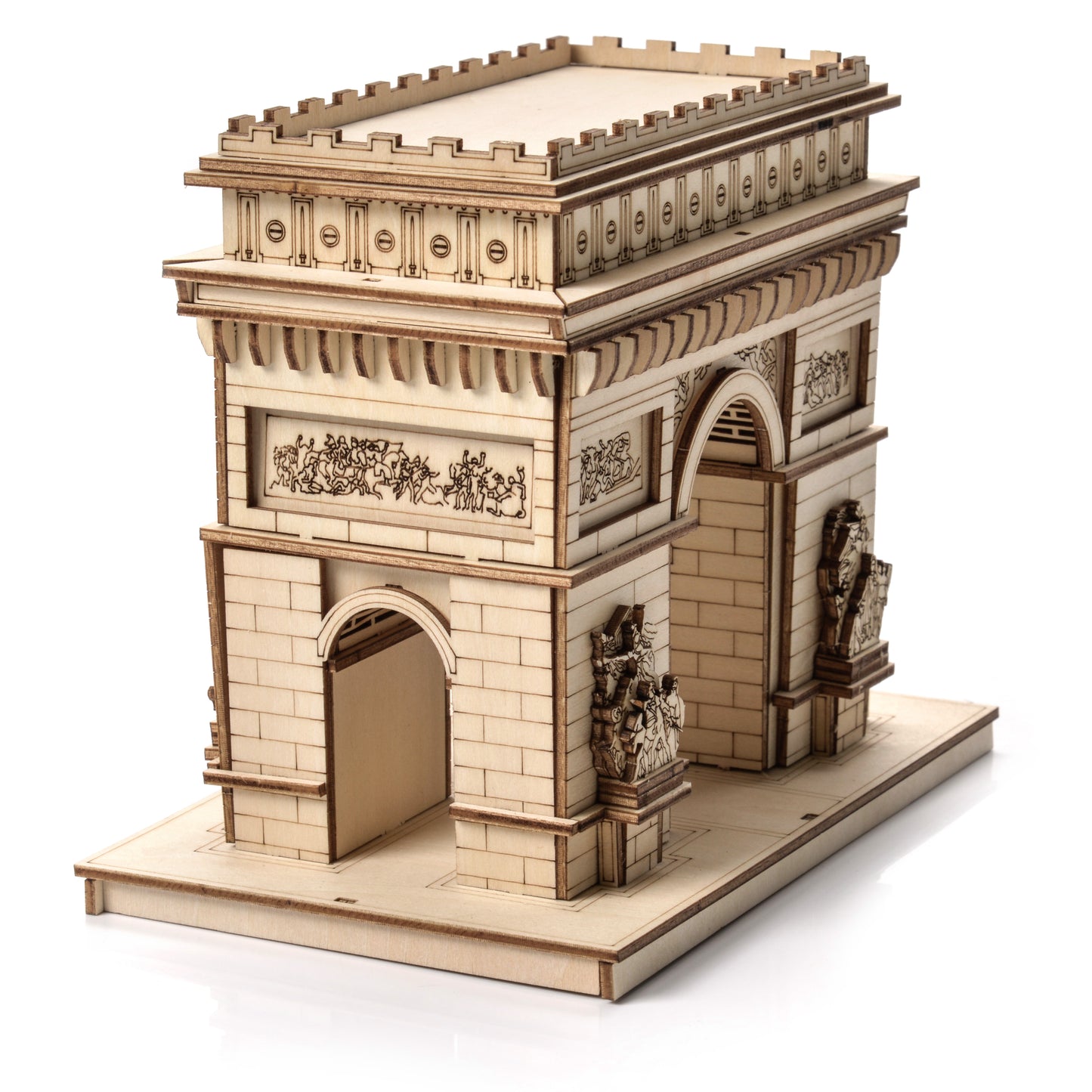 Drewniane puzzle Model 3D - Łuk Triumfalny