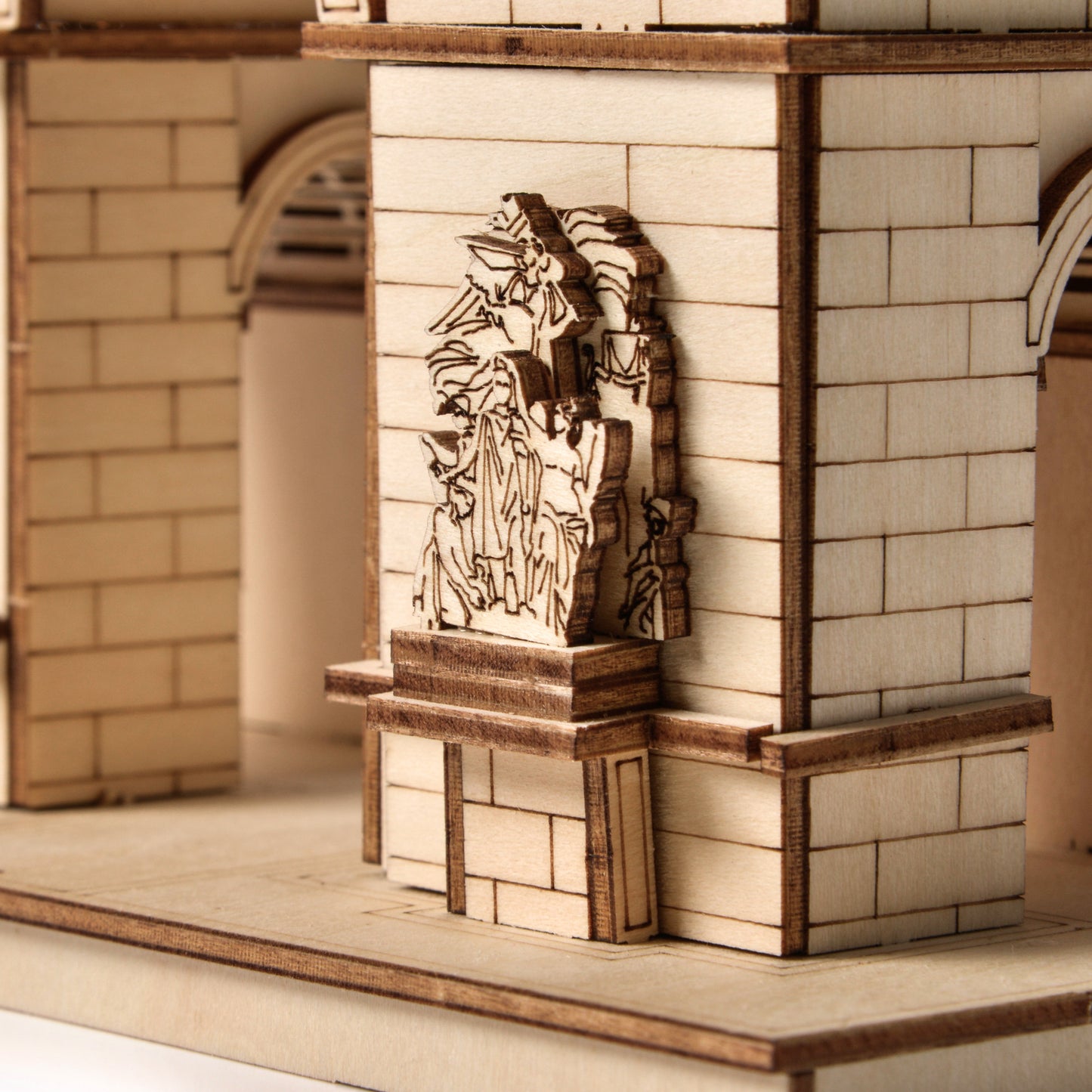 Drewniane puzzle Model 3D - Łuk Triumfalny