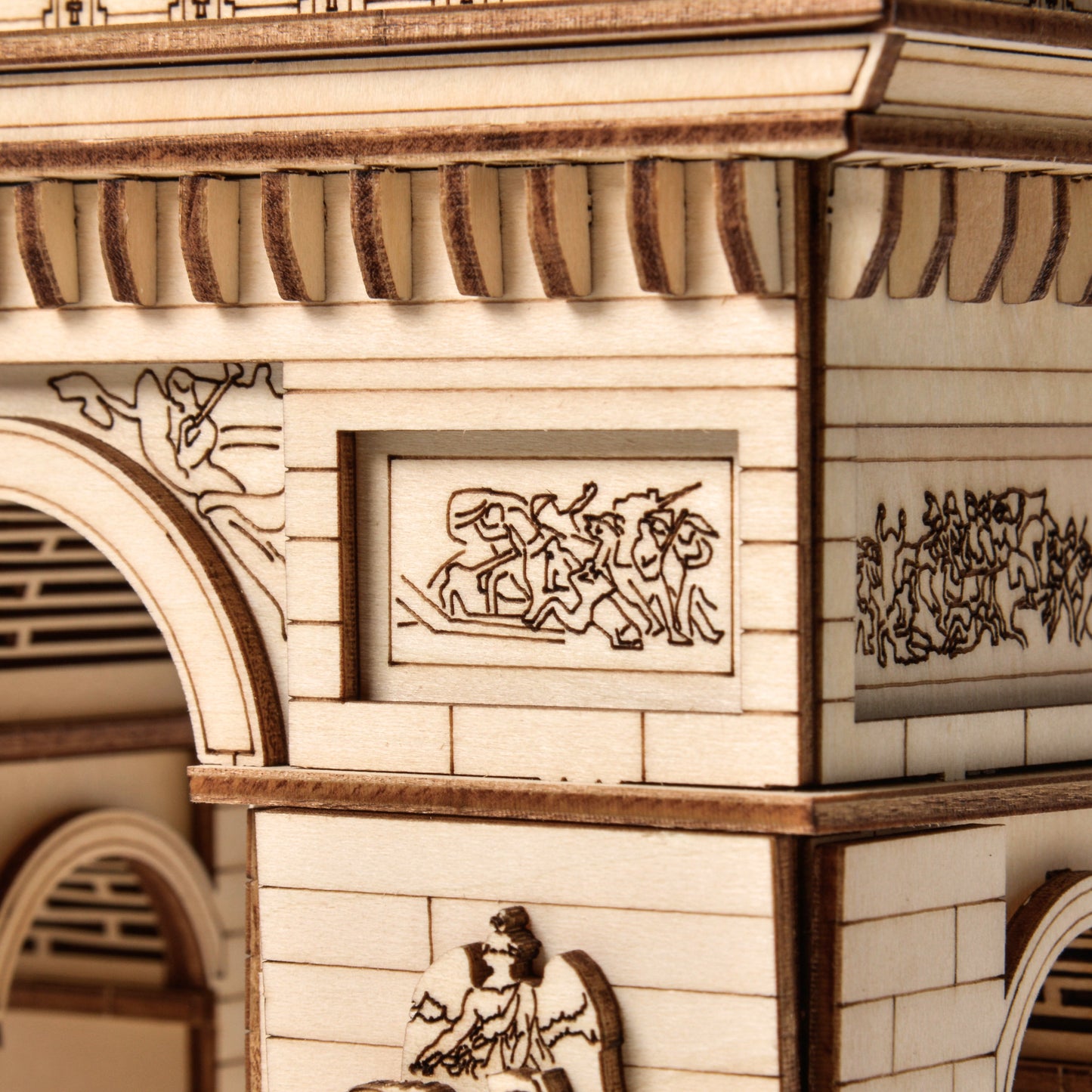 Drewniane puzzle Model 3D - Łuk Triumfalny