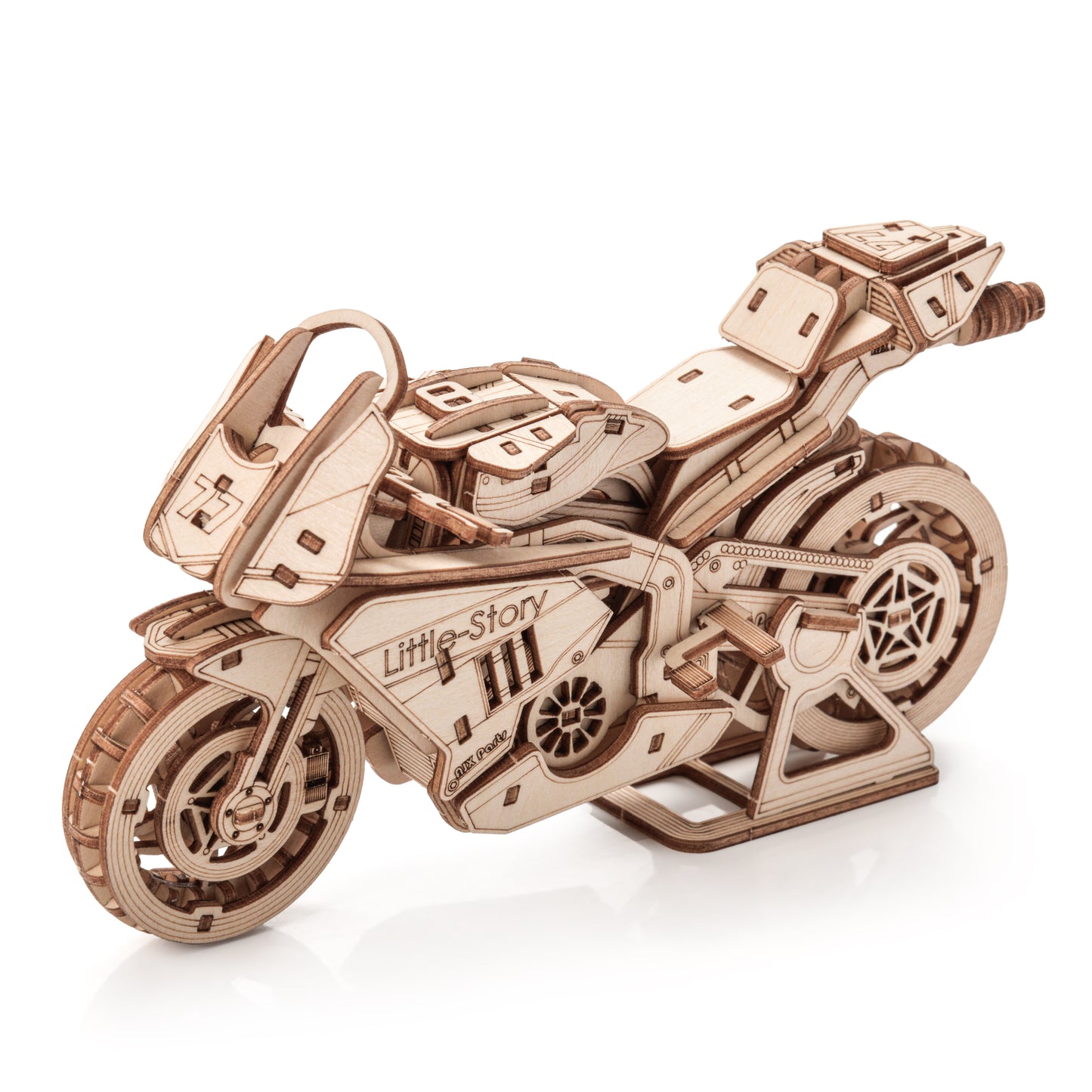 Drewniane Puzzle Model 3D - Motocykl Grand Prix