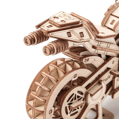 Drewniane Puzzle Model 3D - Motocykl Grand Prix