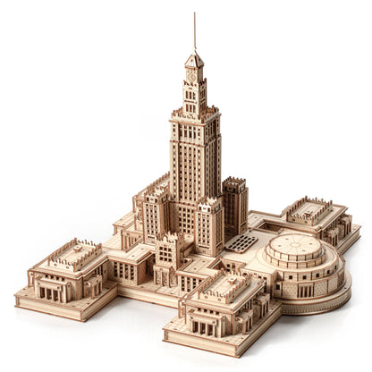 Drewniane puzzle 3D Pałac Kultury i Nauki 