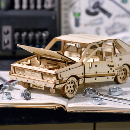 Drewniany model samochodu 3D – Polonez 1500 
