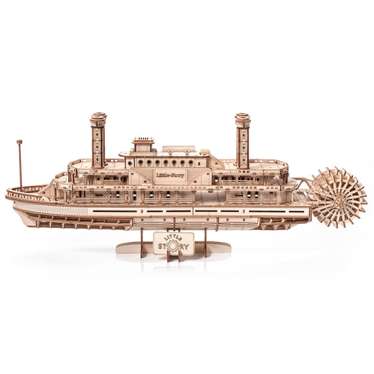 Drewniana układanka 3D Parowiec 