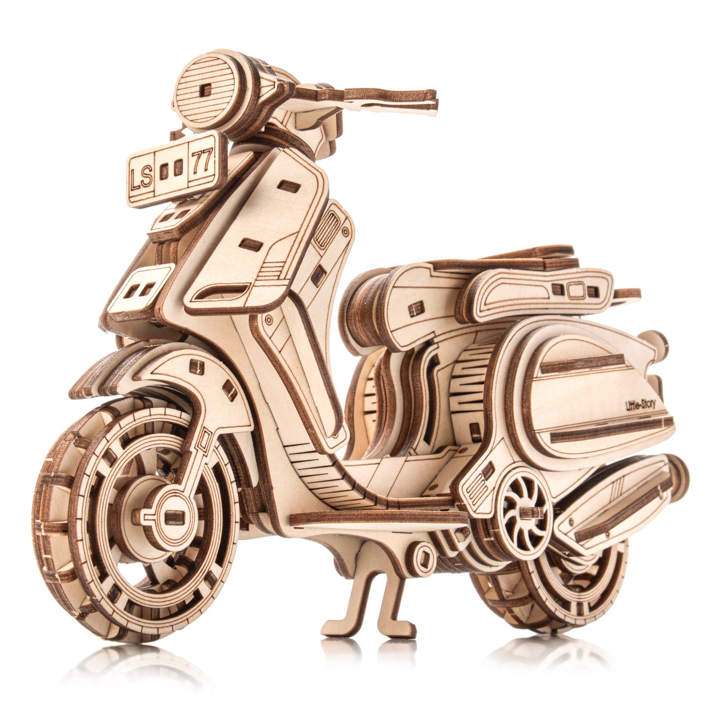 Drewniane Puzzle Model 3D - Skuter Sting