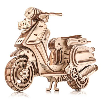 Drewniane Puzzle Model 3D - Skuter Sting