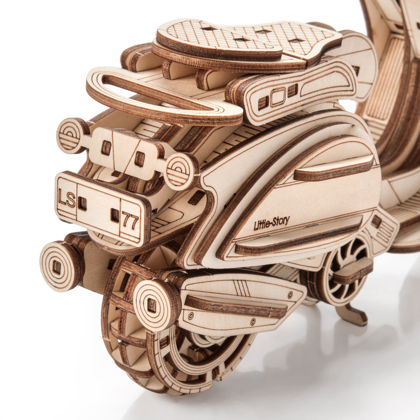 Drewniane Puzzle Model 3D - Skuter Sting