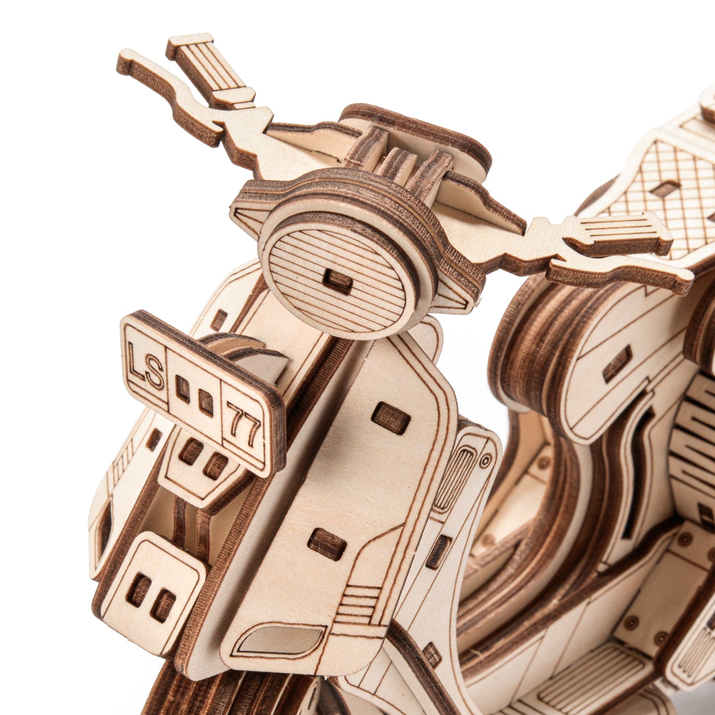 Drewniane Puzzle Model 3D - Skuter Sting
