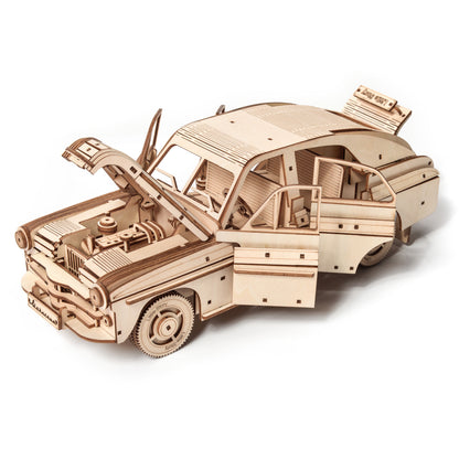 Drewniany model samochodu 3D – FSO Warszawa
