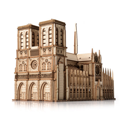 Drewniane Puzzle 3D Model - Notre-Dame
