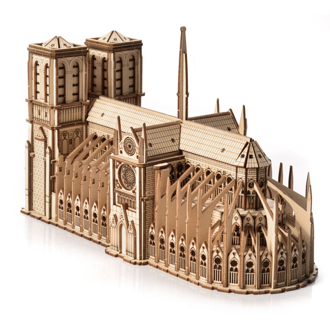 Drewniane Puzzle 3D Model - Notre-Dame