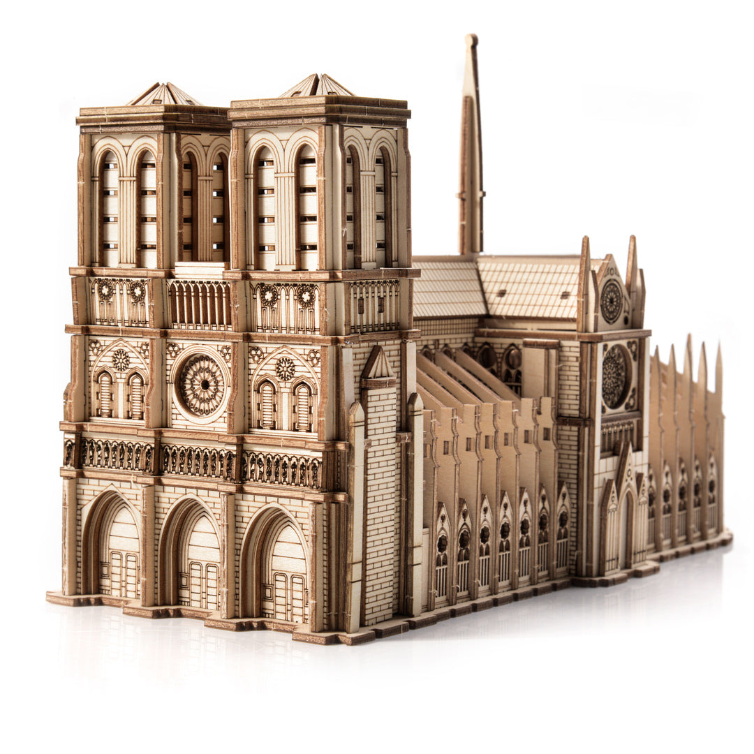 Drewniane Puzzle 3D Model - Notre-Dame
