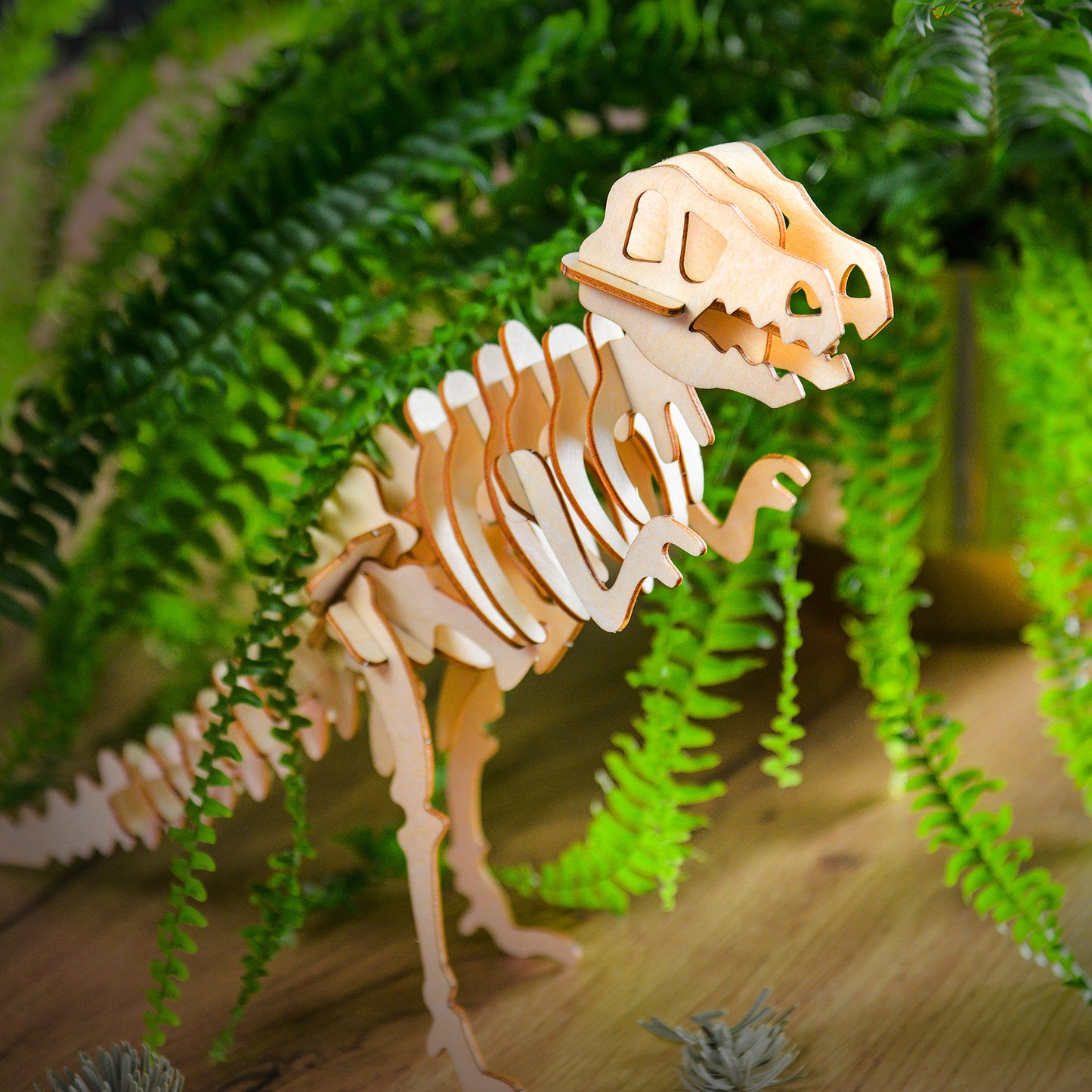 Drewniana układanka 3D – Tyrannosaurus Rex (T-Rex) 