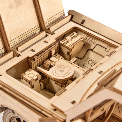 Drewniany model samochodu 3D – Fiat 125p