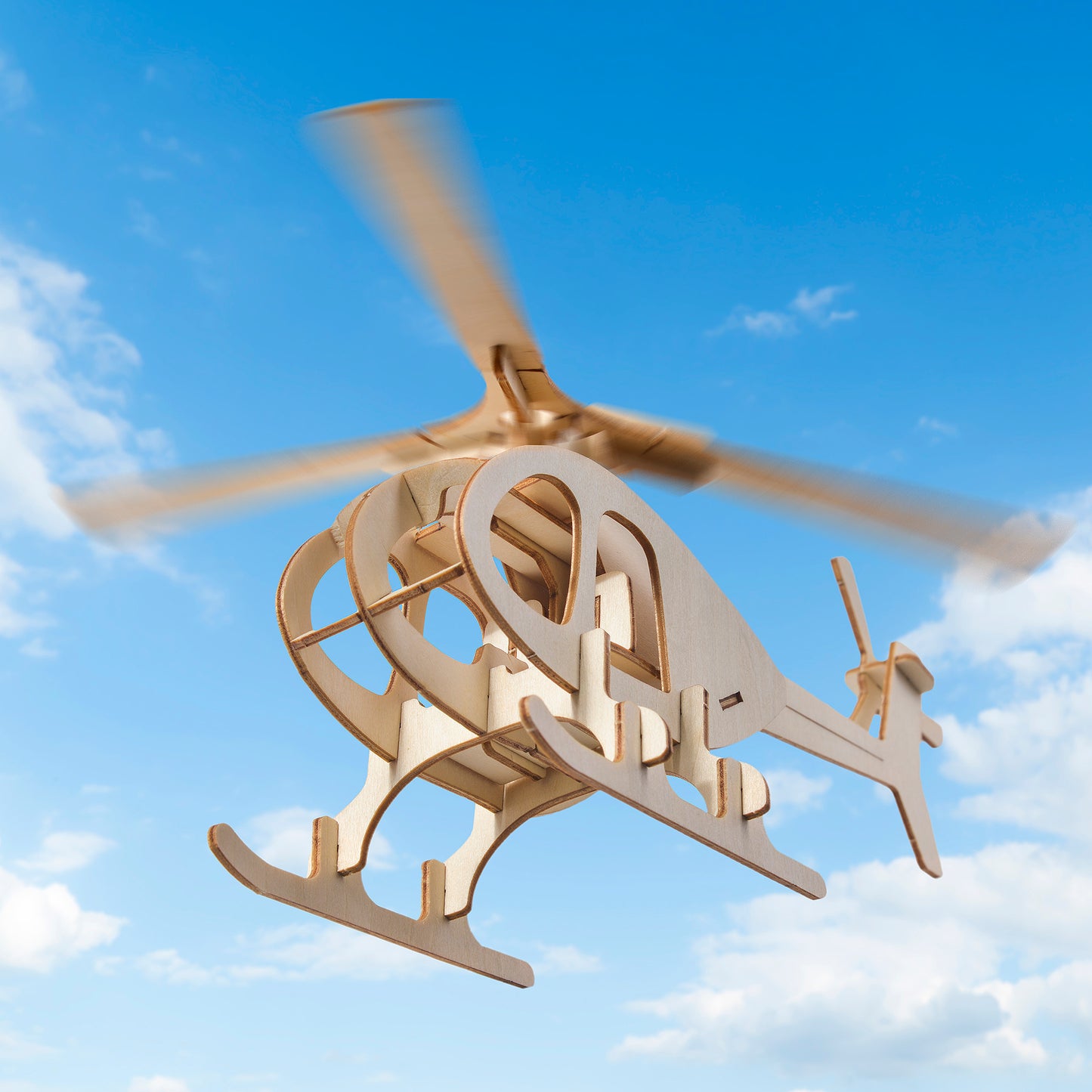 Drewniana układanka 3D – Helikopter 