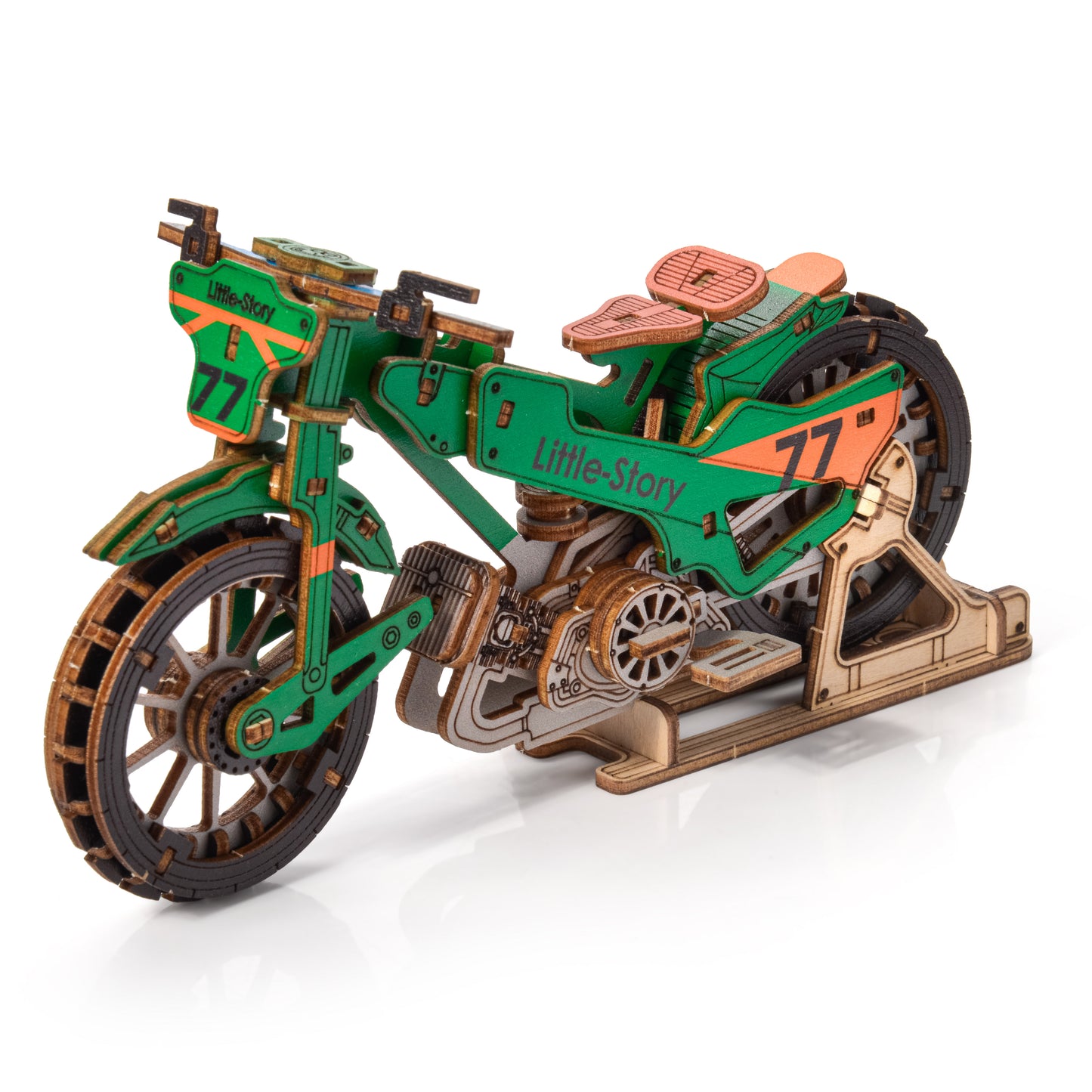 Wooden Model 3D Puzzles  - Speedway Bike