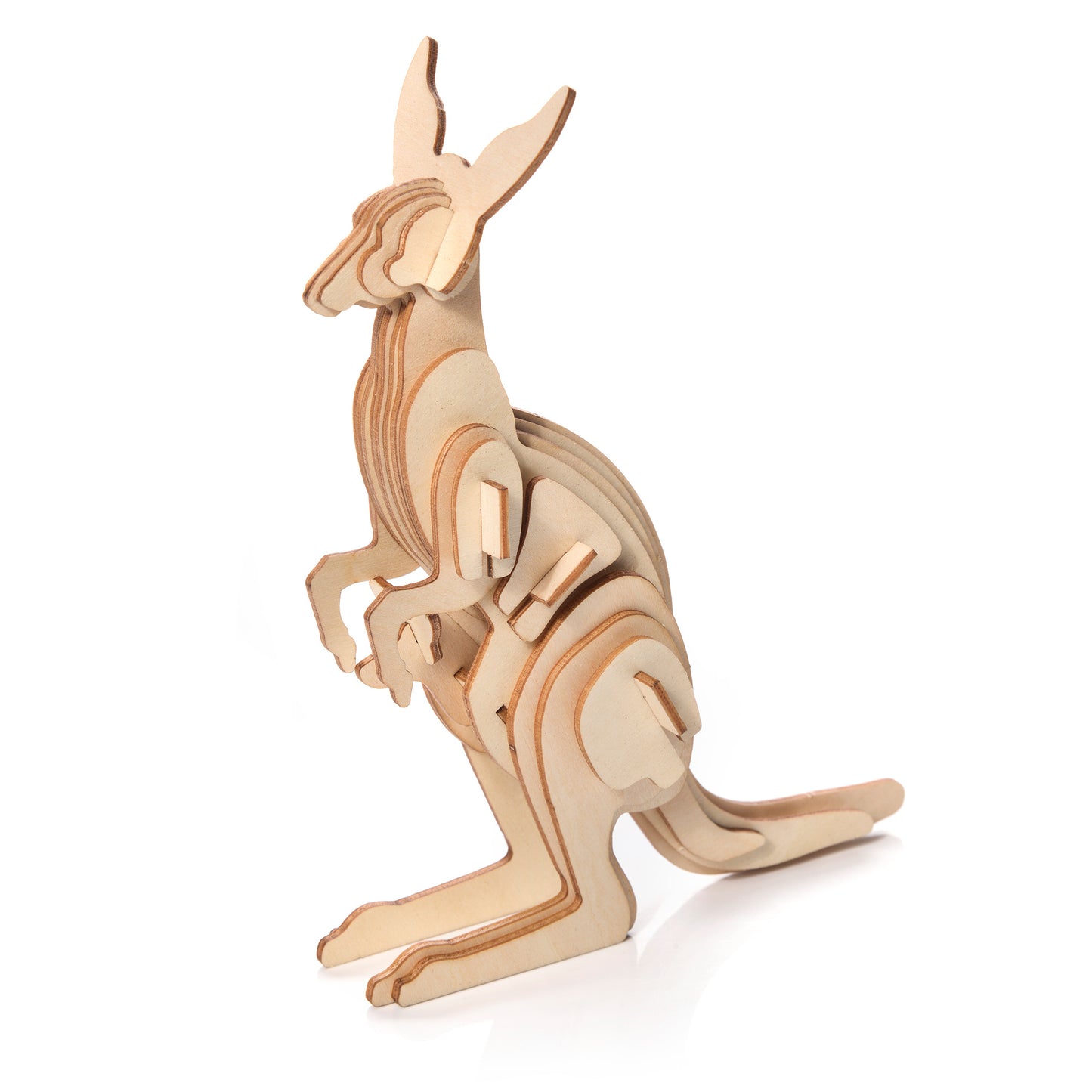 Mała Historia Drewniany Model Puzzle 3D - Kangur