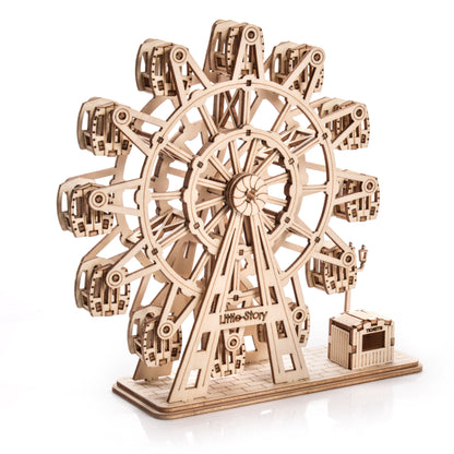 Mała Historia Drewniany Model 3D Puzzle DIY - Diabelski Młyn