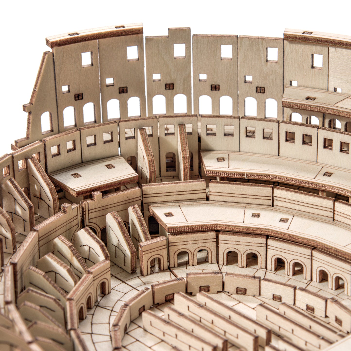 Drewniane Puzzle 3D Model - Koloseum