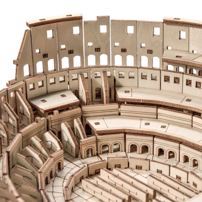 Drewniane Puzzle 3D Model - Koloseum