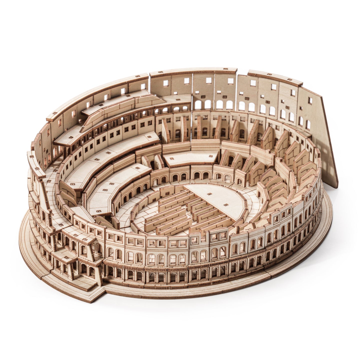Drewniane Puzzle 3D Model - Koloseum