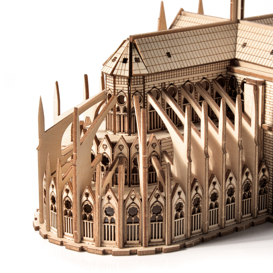 Drewniane Puzzle 3D Model - Notre-Dame