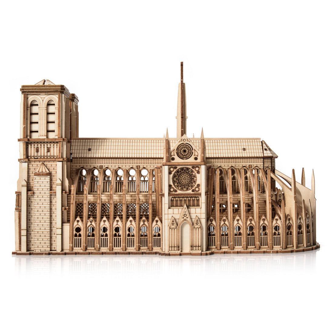 Drewniane Puzzle 3D Model - Notre-Dame