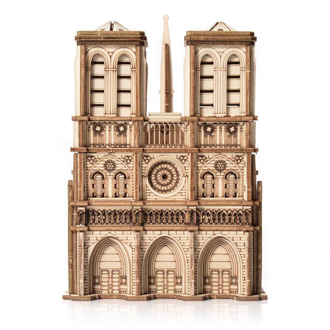 Drewniane Puzzle 3D Model - Notre-Dame