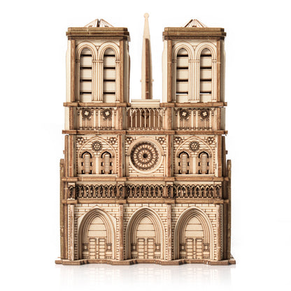 Drewniane Puzzle 3D Model - Notre-Dame