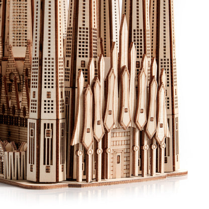 Drewniane puzzle Model 3D - Sagrada Familia