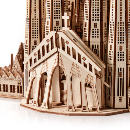 Drewniane puzzle Model 3D - Sagrada Familia