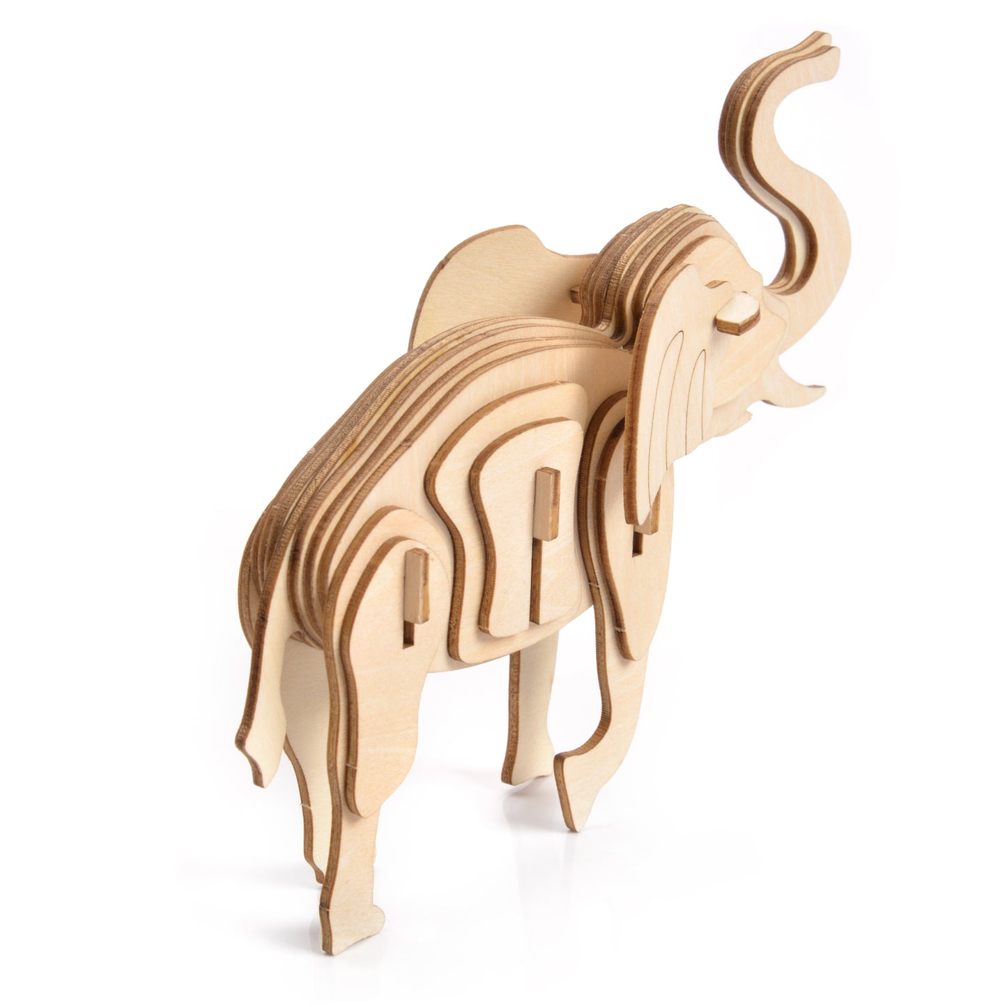 Mała historia Drewniany model 3D Puzzle - Słoń