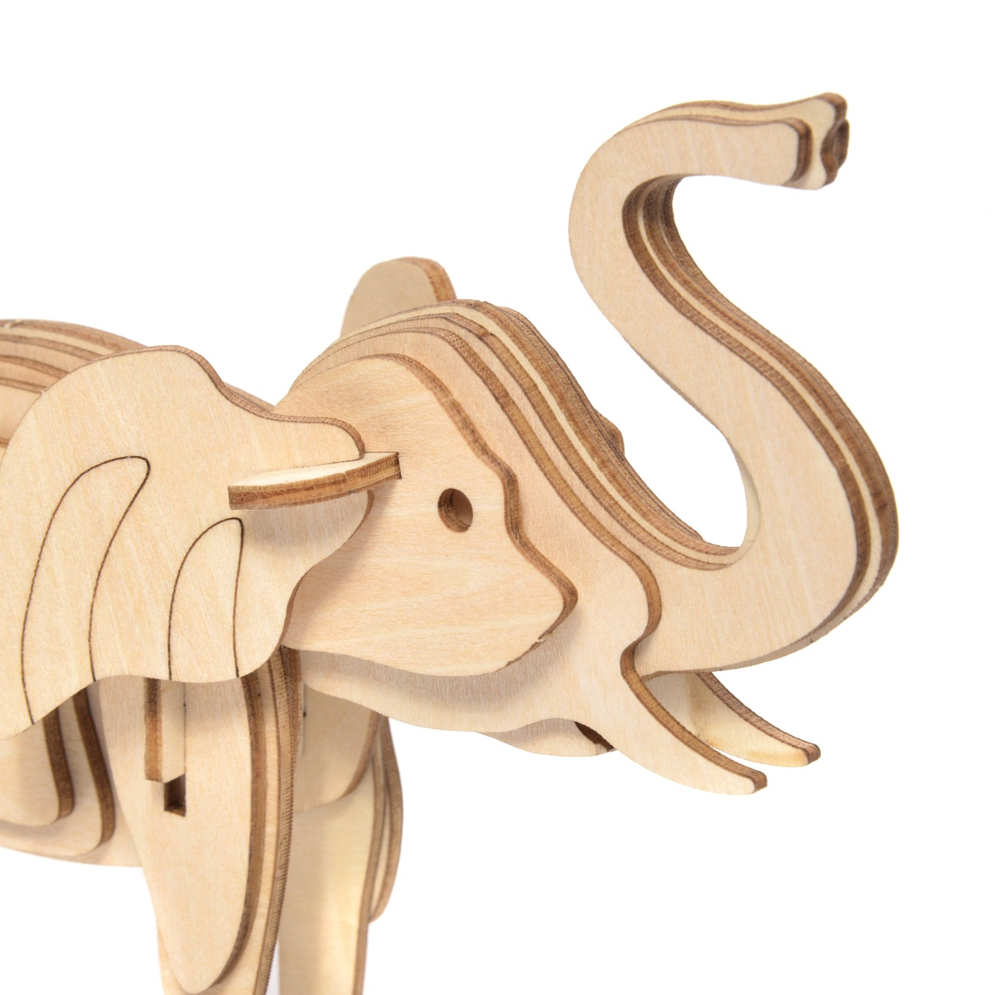 Mała historia Drewniany model 3D Puzzle - Słoń