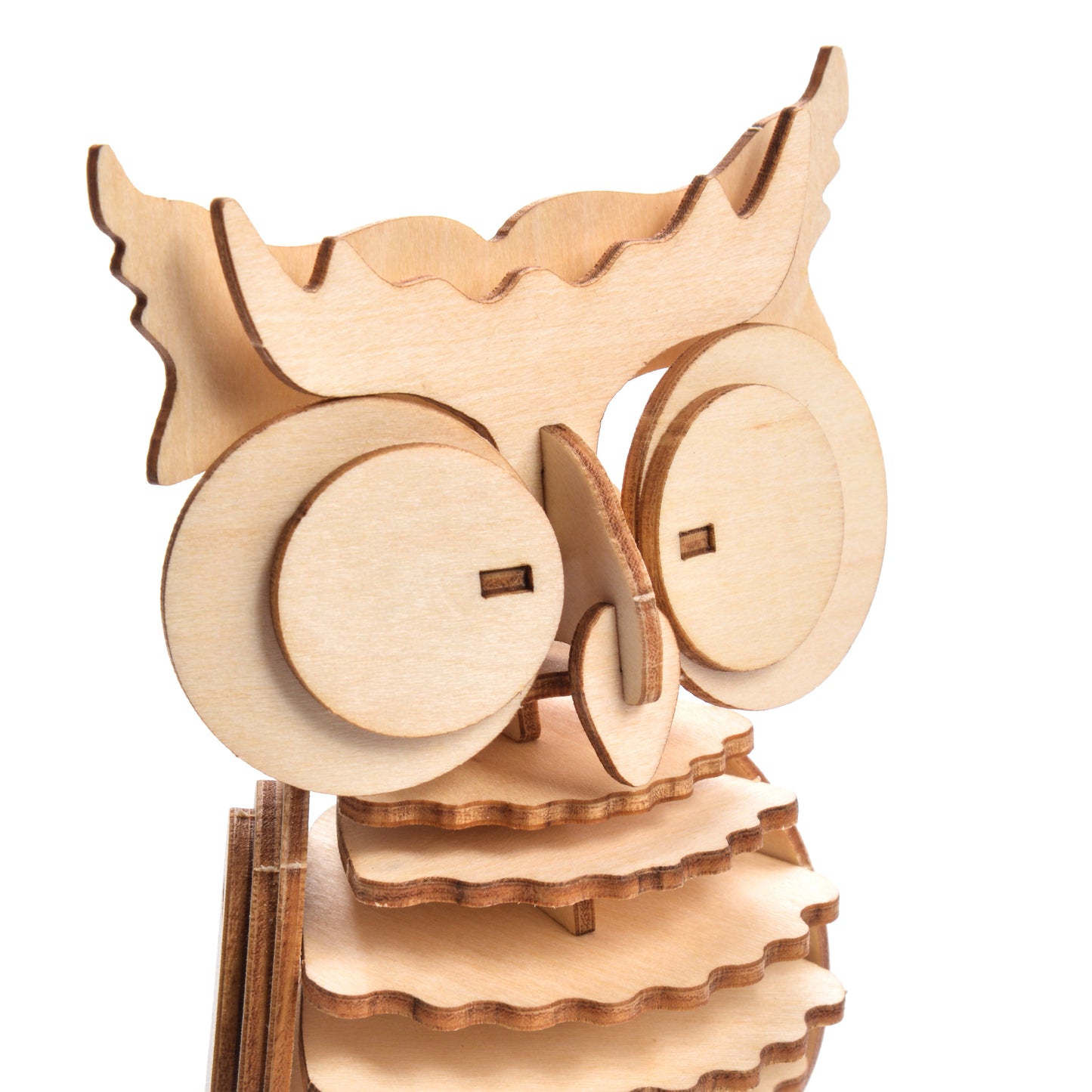 Mała Historia Drewniany Model Puzzle 3D - Sowa